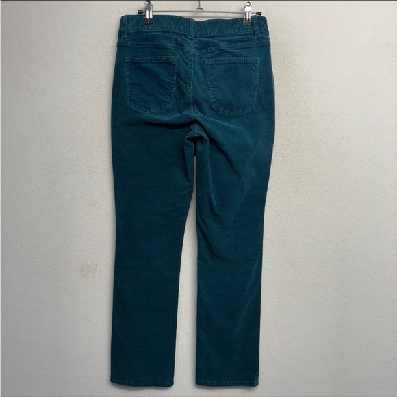 Talbots Petites Heritage Corduroy Turquoise Teal Pants 6 P Petite Blue - Picture 2 of 6